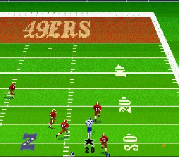 Madden NFL 96 (USA) (Sample) screen shot game playing